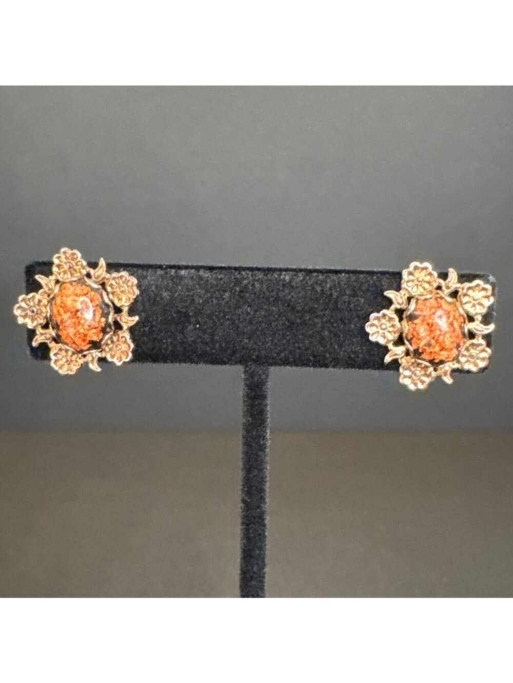 Vintage Dangle Earring Lot of 5 Studs & Dangling Gemstones Costume Earrings - Picture 14 of 16